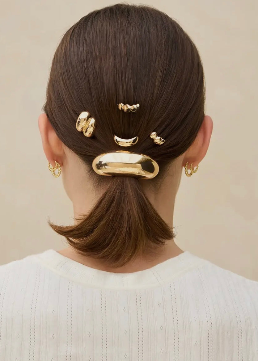 Gold Metal Pony Pins 3 Pc Set