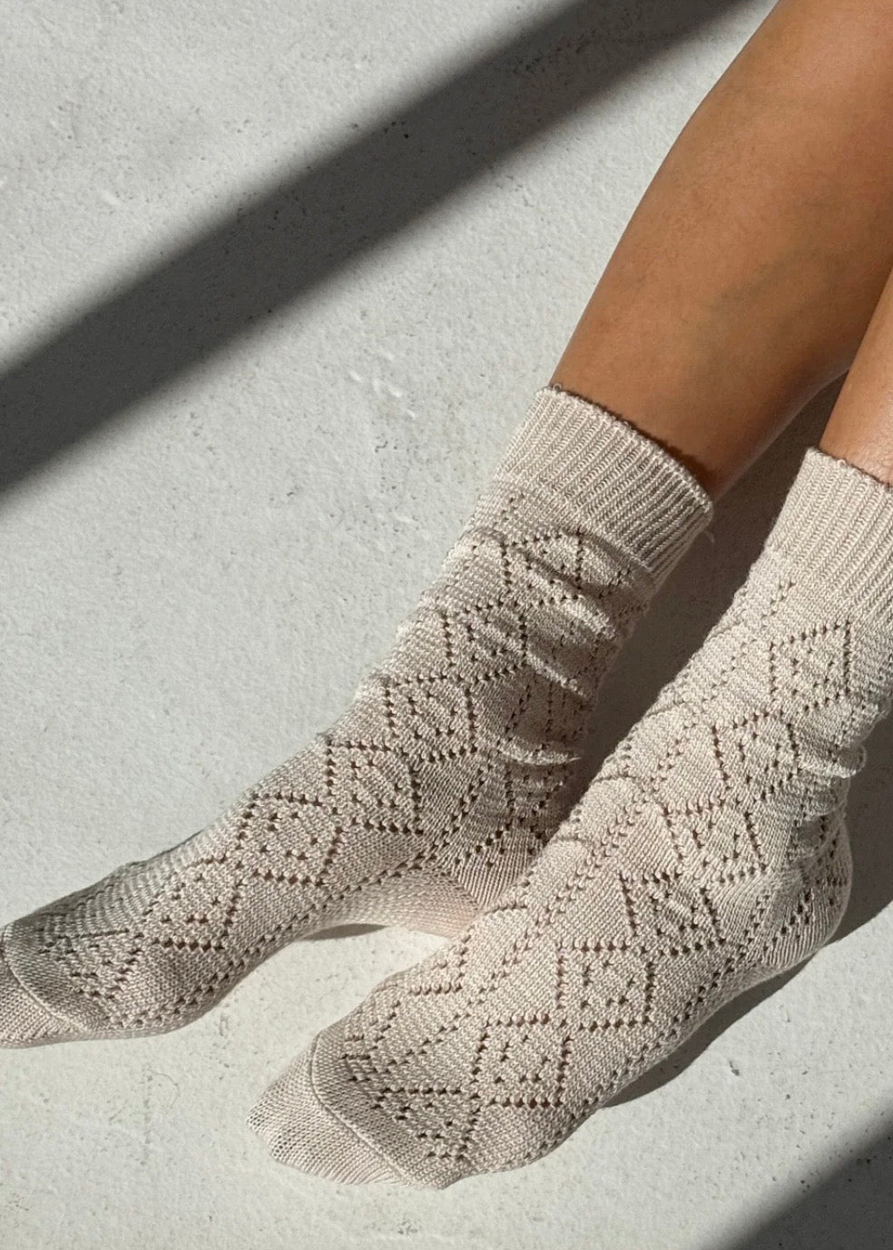 Modal Eyelet Socks