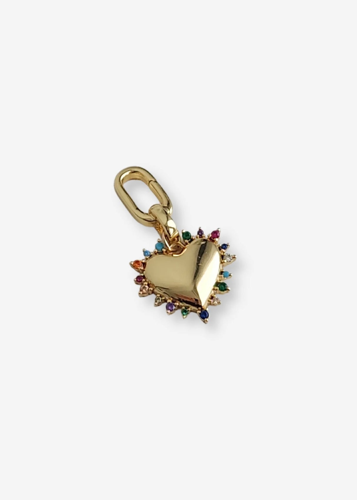 Icon | Puffy Rainbow Heart Pendant