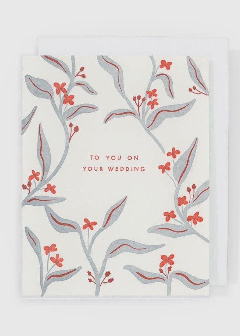 To You On Your Wedding Card
