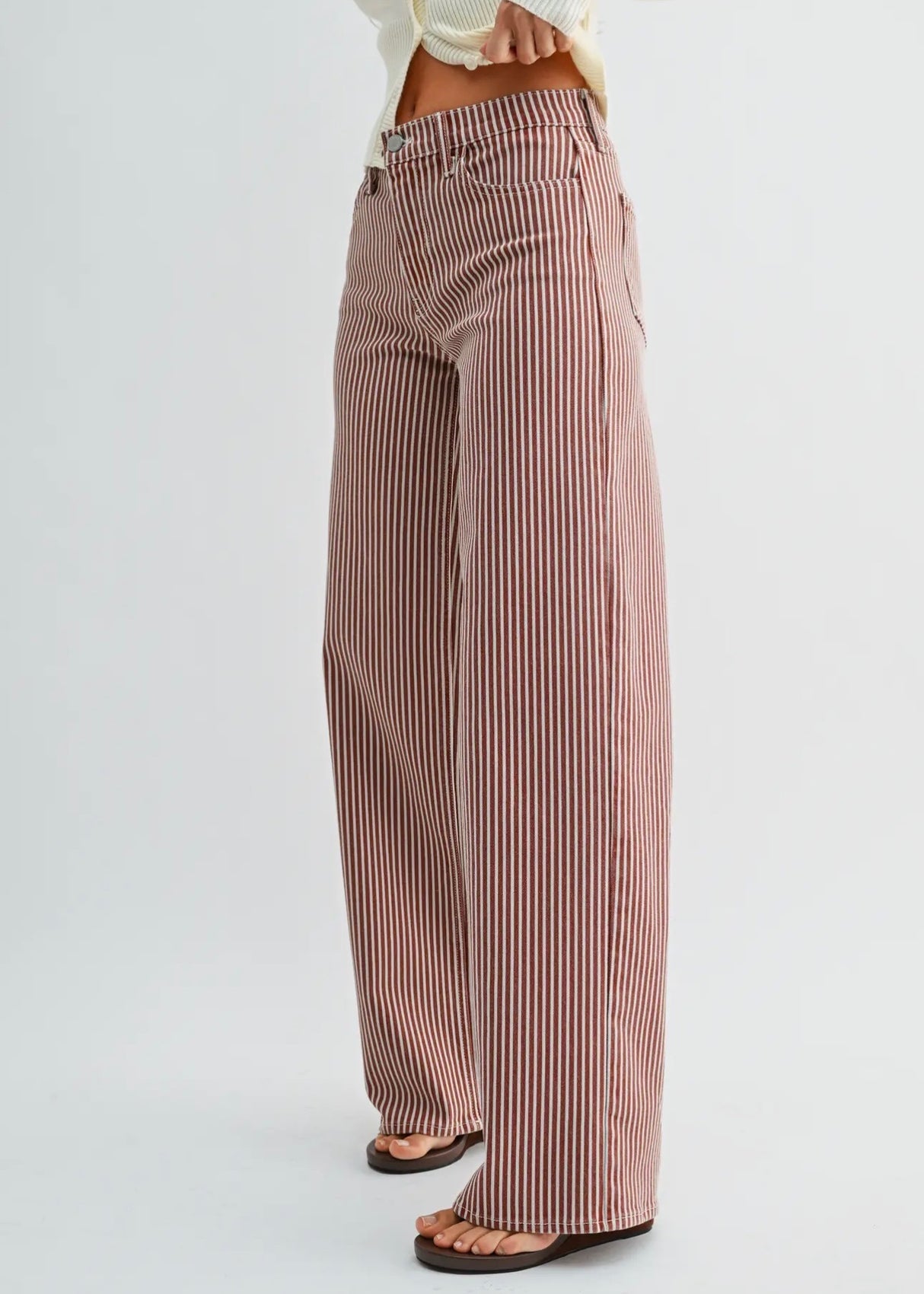 Relaxed Wide Leg Stripe