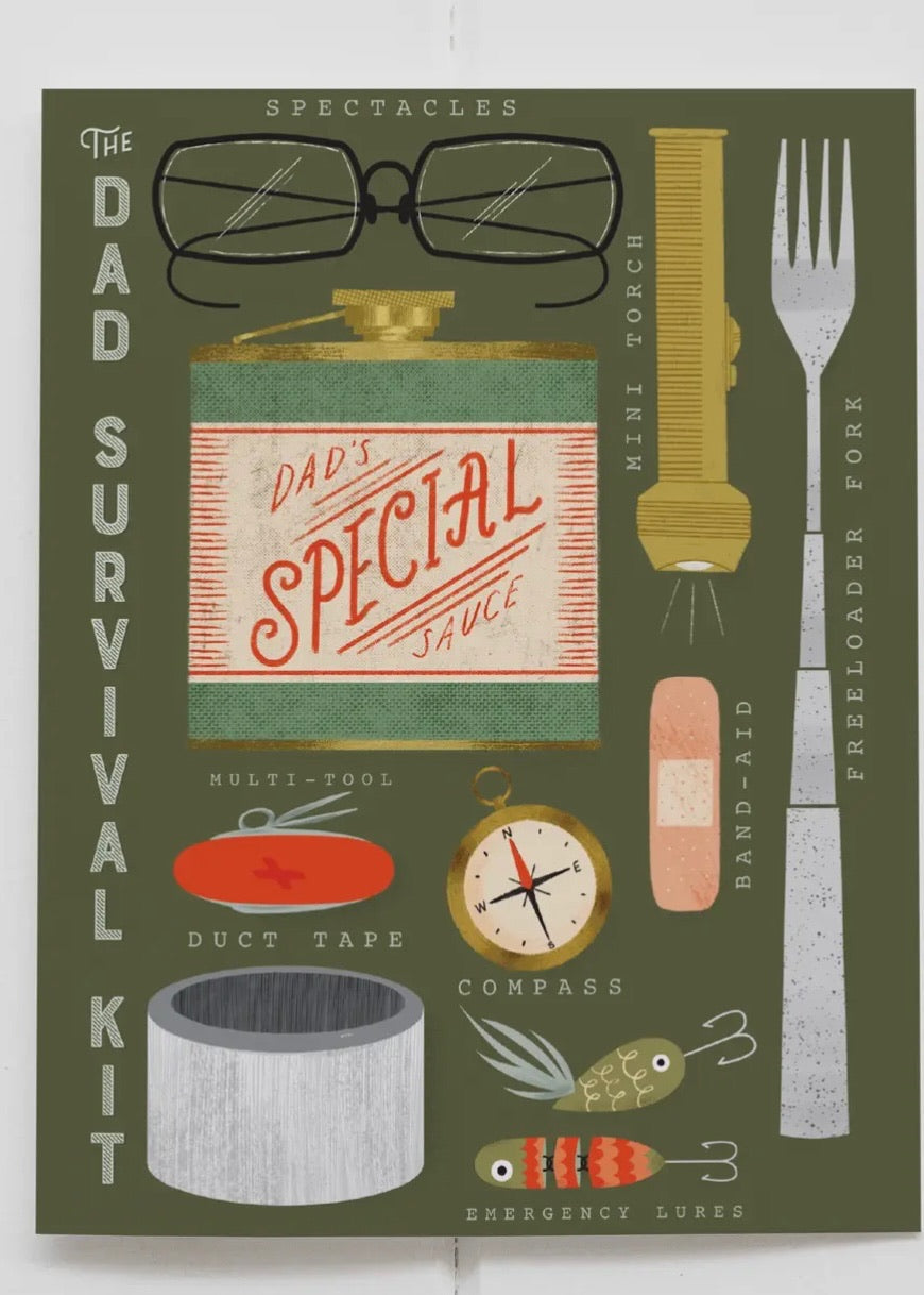 Dad Survival Kit Card