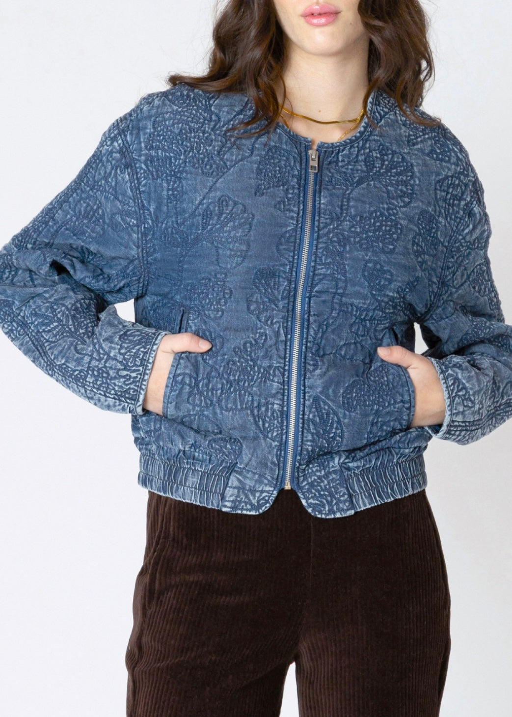 Quilted Bomber Jacket
