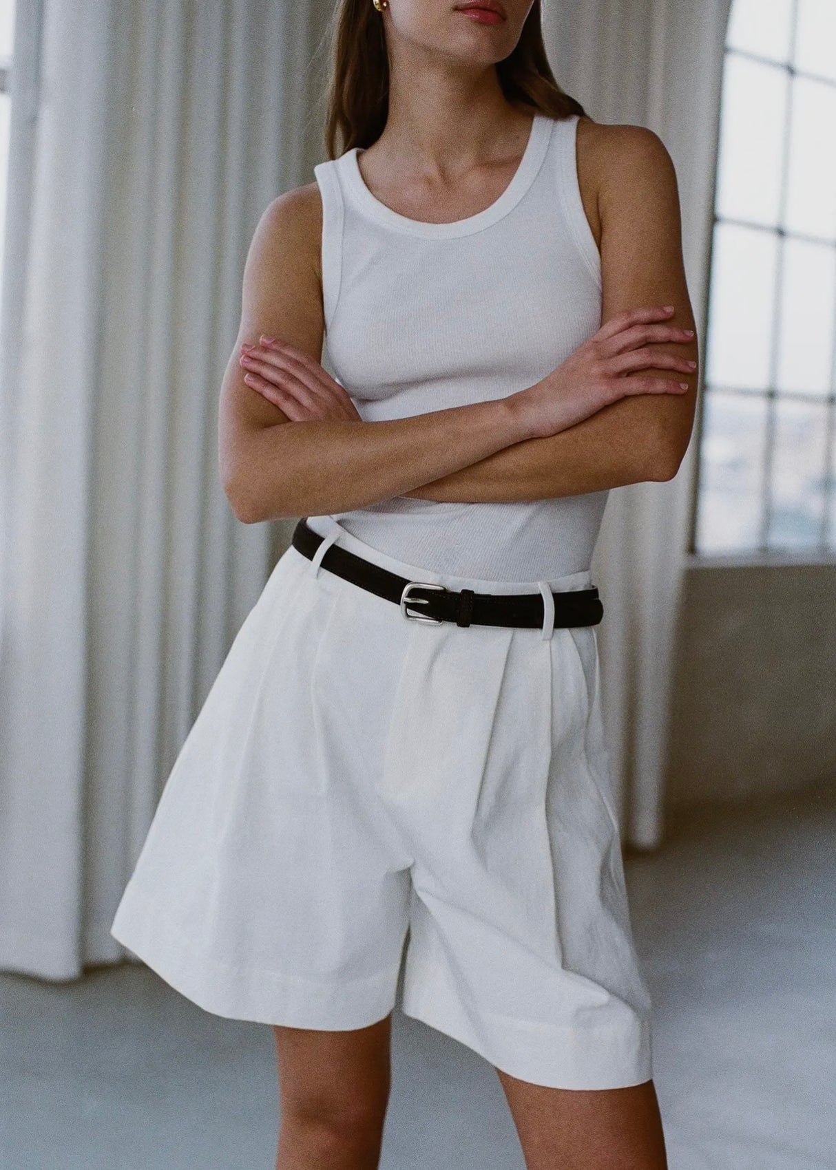 Cotton Straight Leg Short