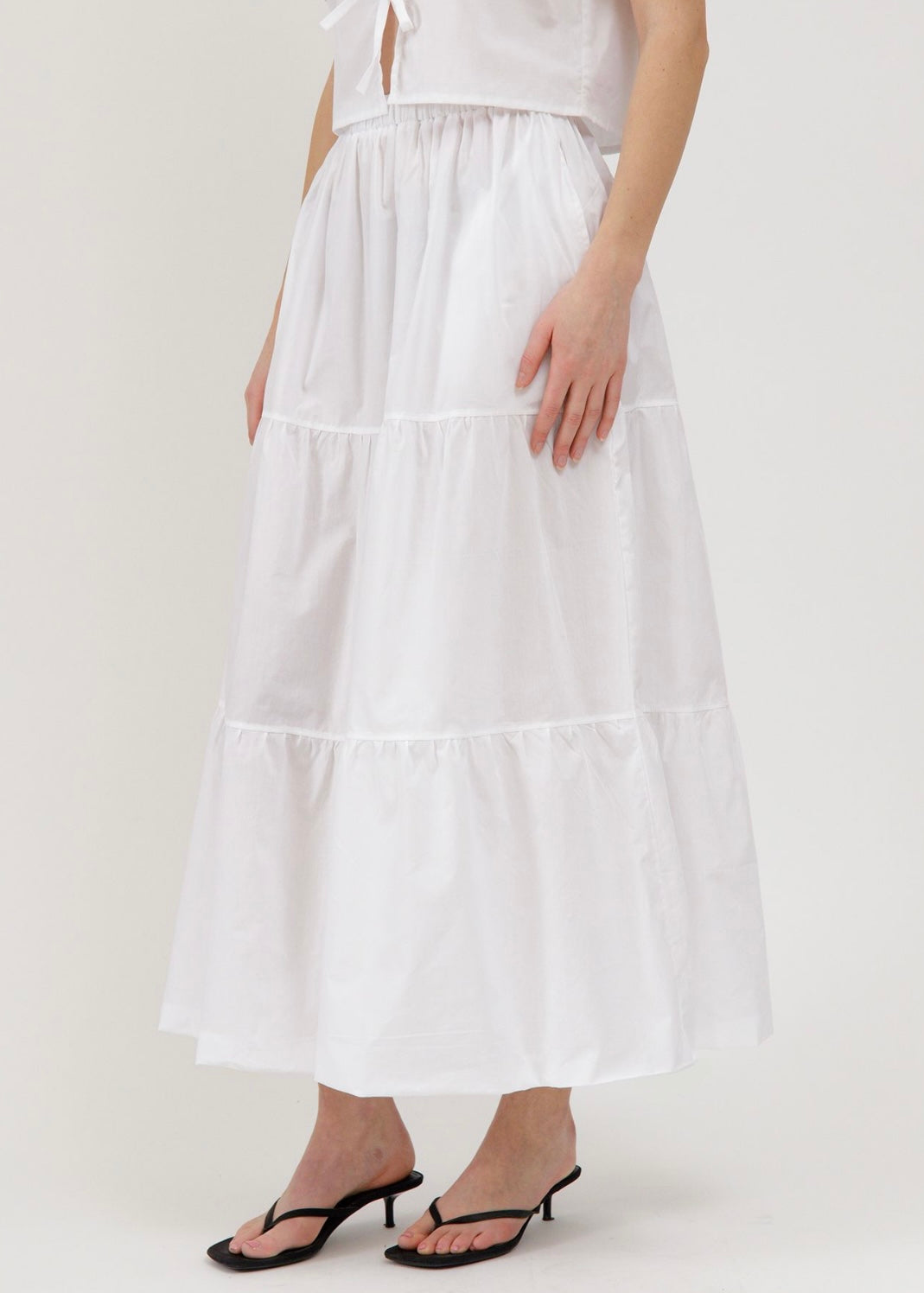 Poplin Long Skirt