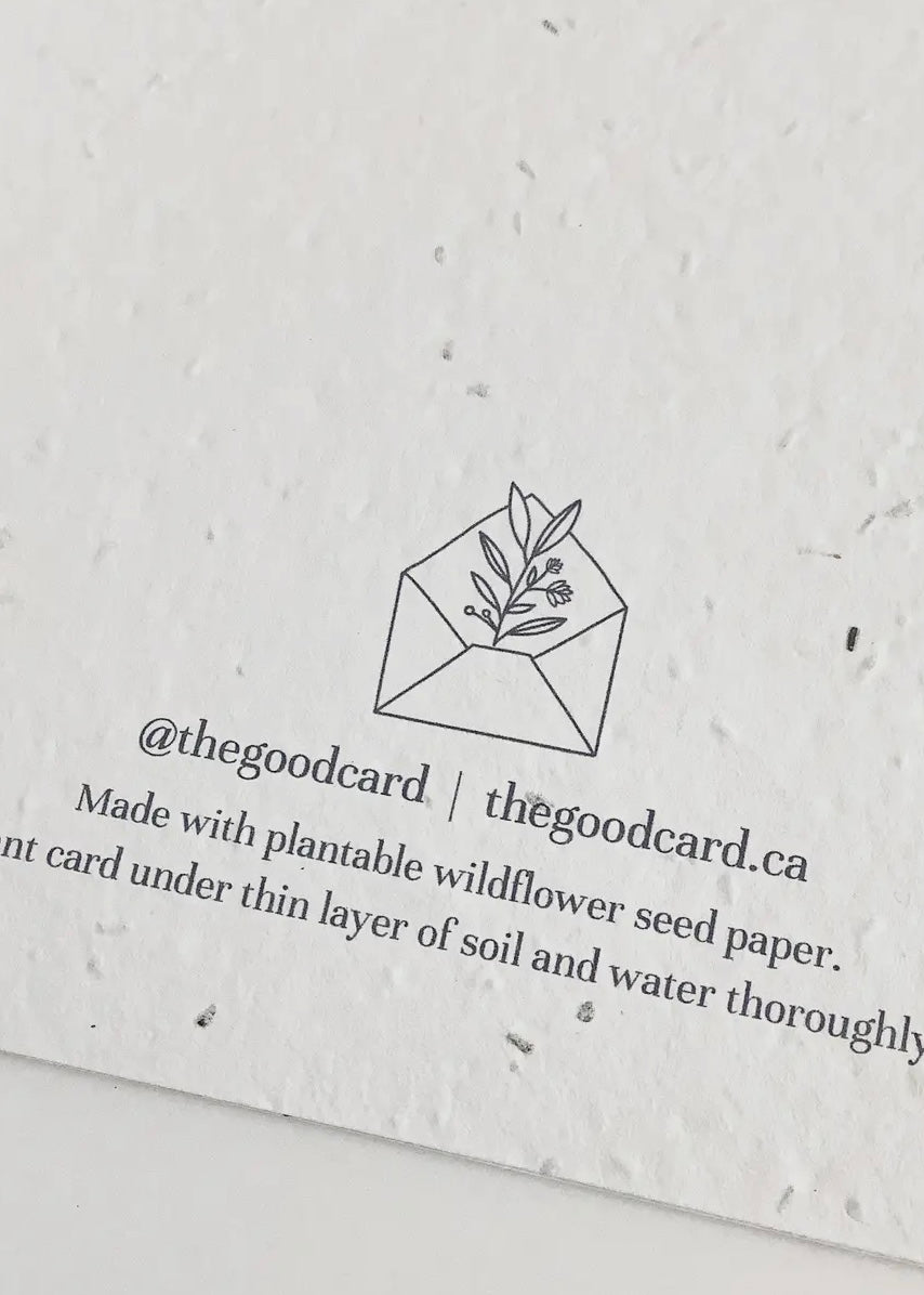 Plantable Greeting Card - Best Mom, Ever