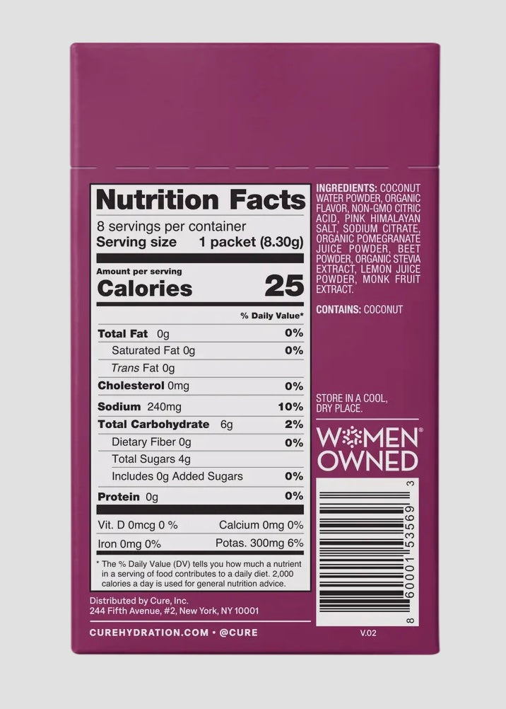 Hydrating Electrolyte Drink Mix - 8 Count