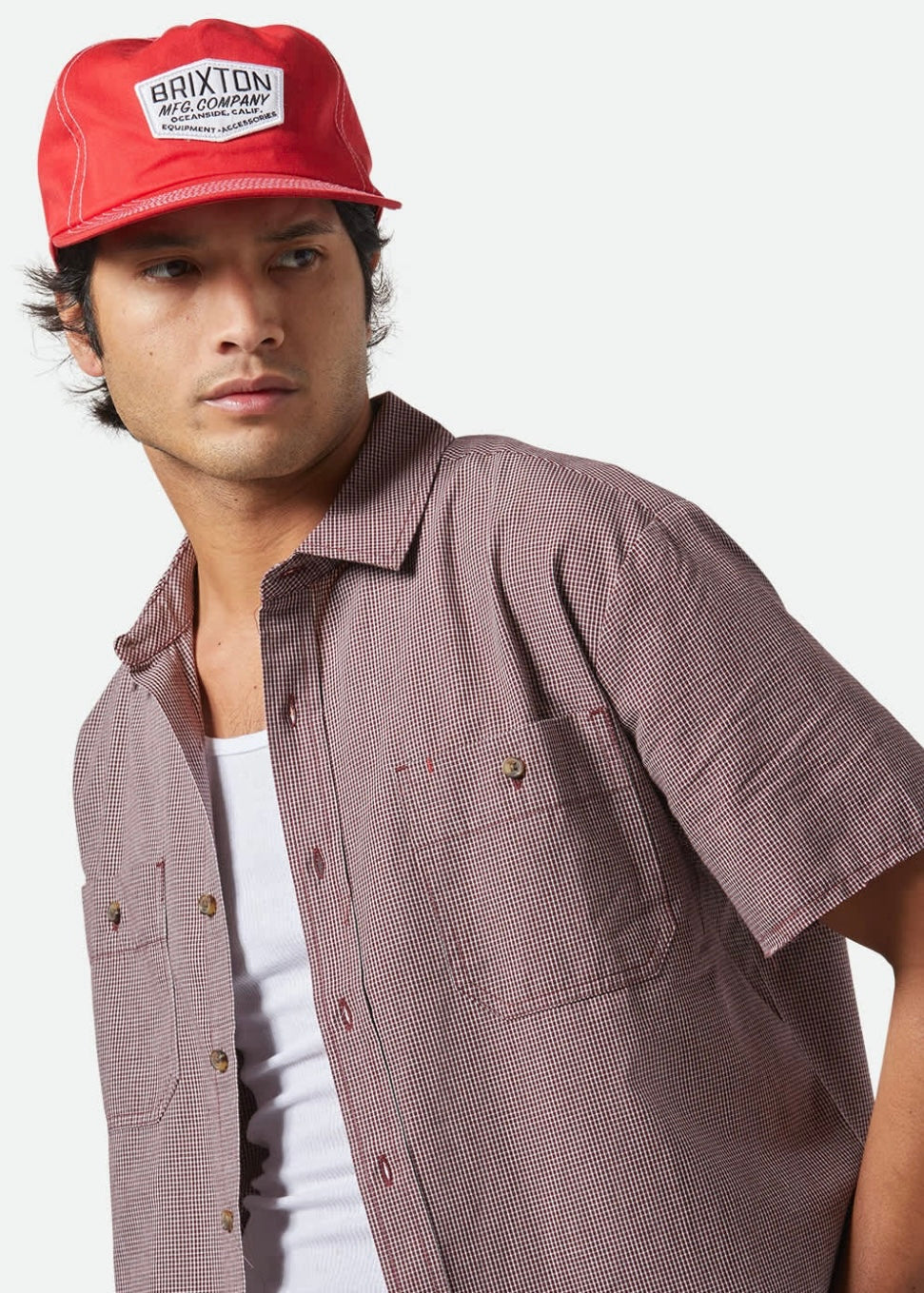Cru Micro Plaid Short Sleeve