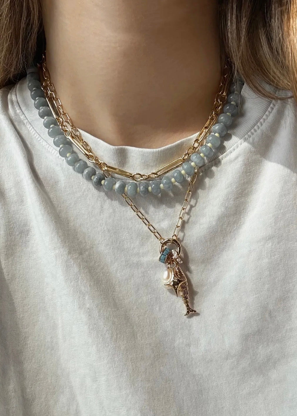 Darcy Charm Clip Necklace
