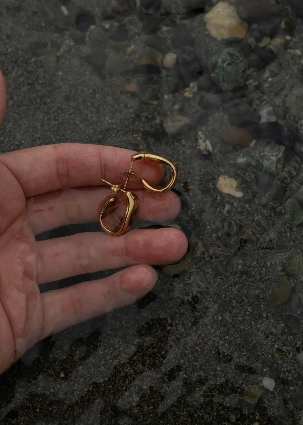 Chunky Organic Open Hoops