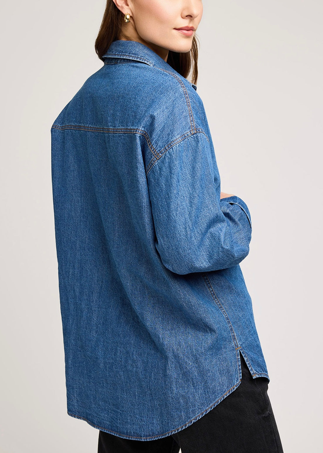 Whitney Denim Button Up