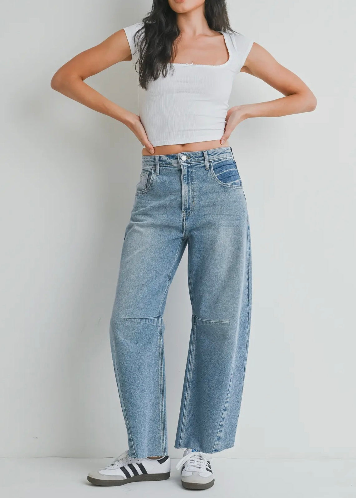 Barrel Jean w/ Seams