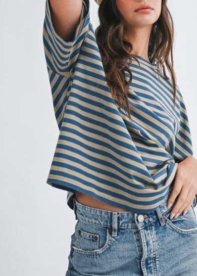 Toby Oversized Stripe Tee