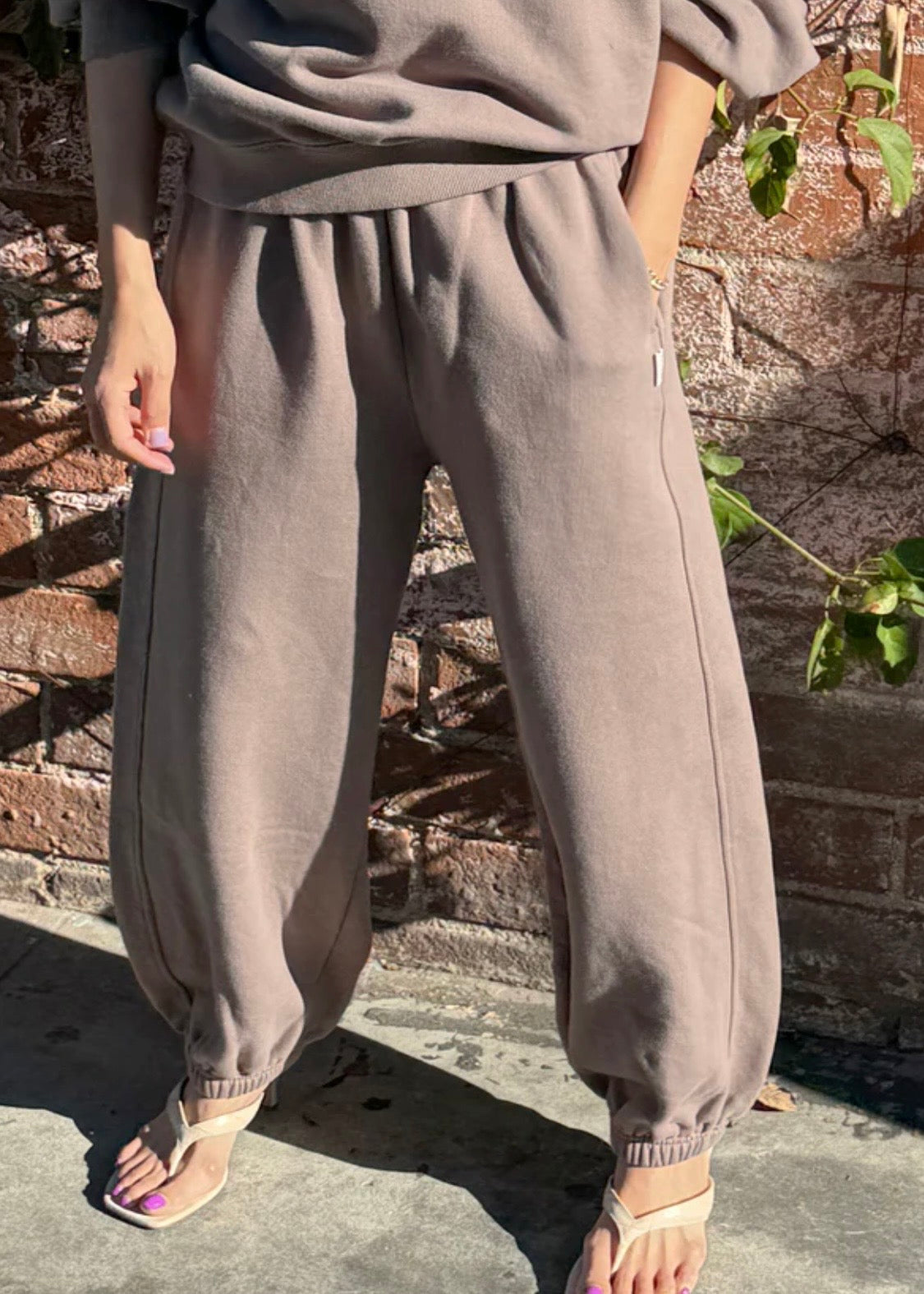 French Terry Balloon Pants
