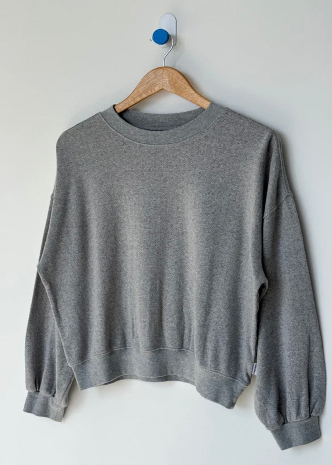 Pointelle Crew Sweatshirt