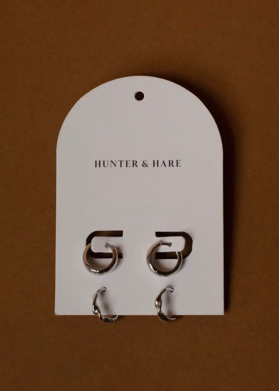 Rory Rope Twist and Thick Earring Set