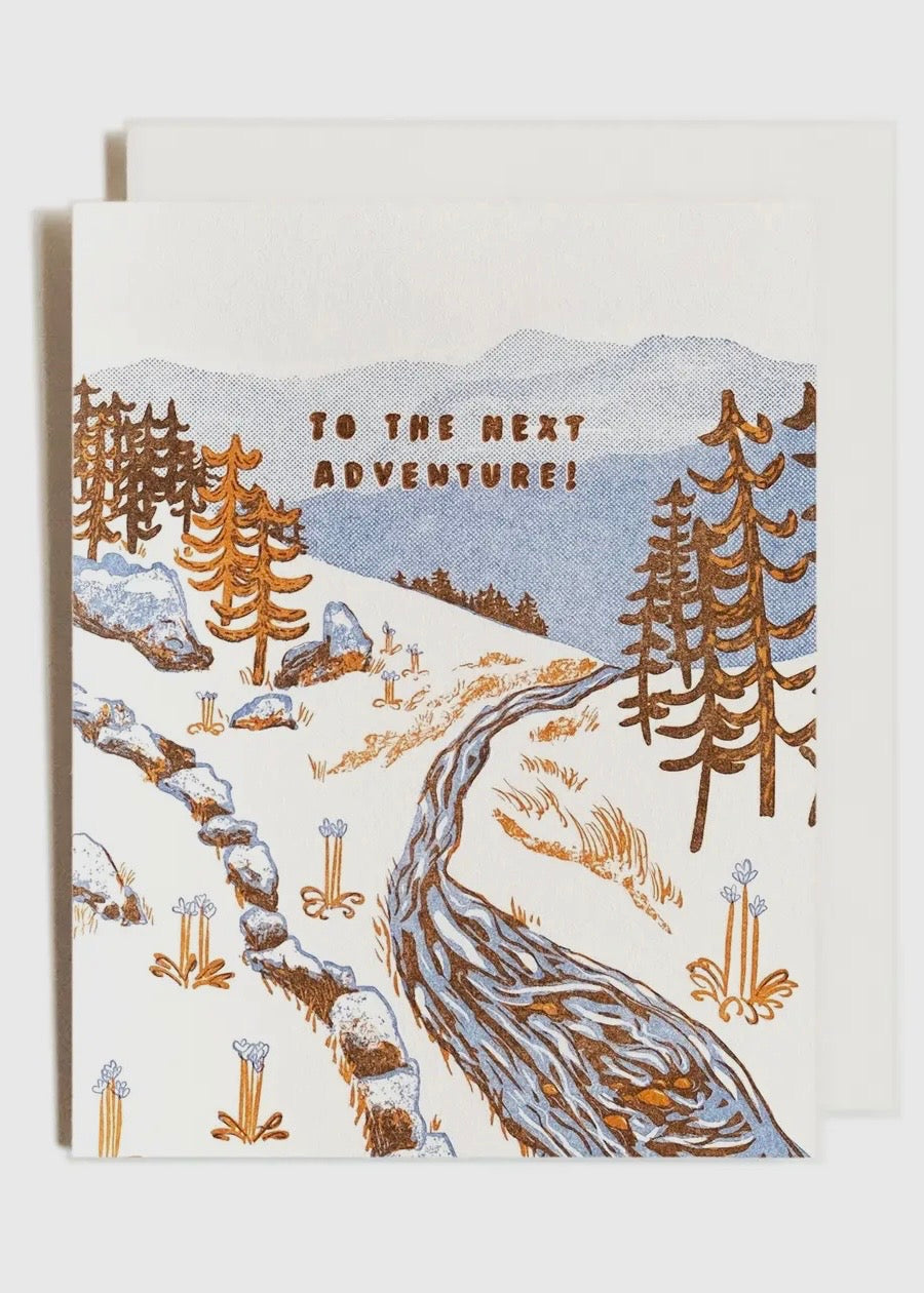 Adventure Stream Mountain Card