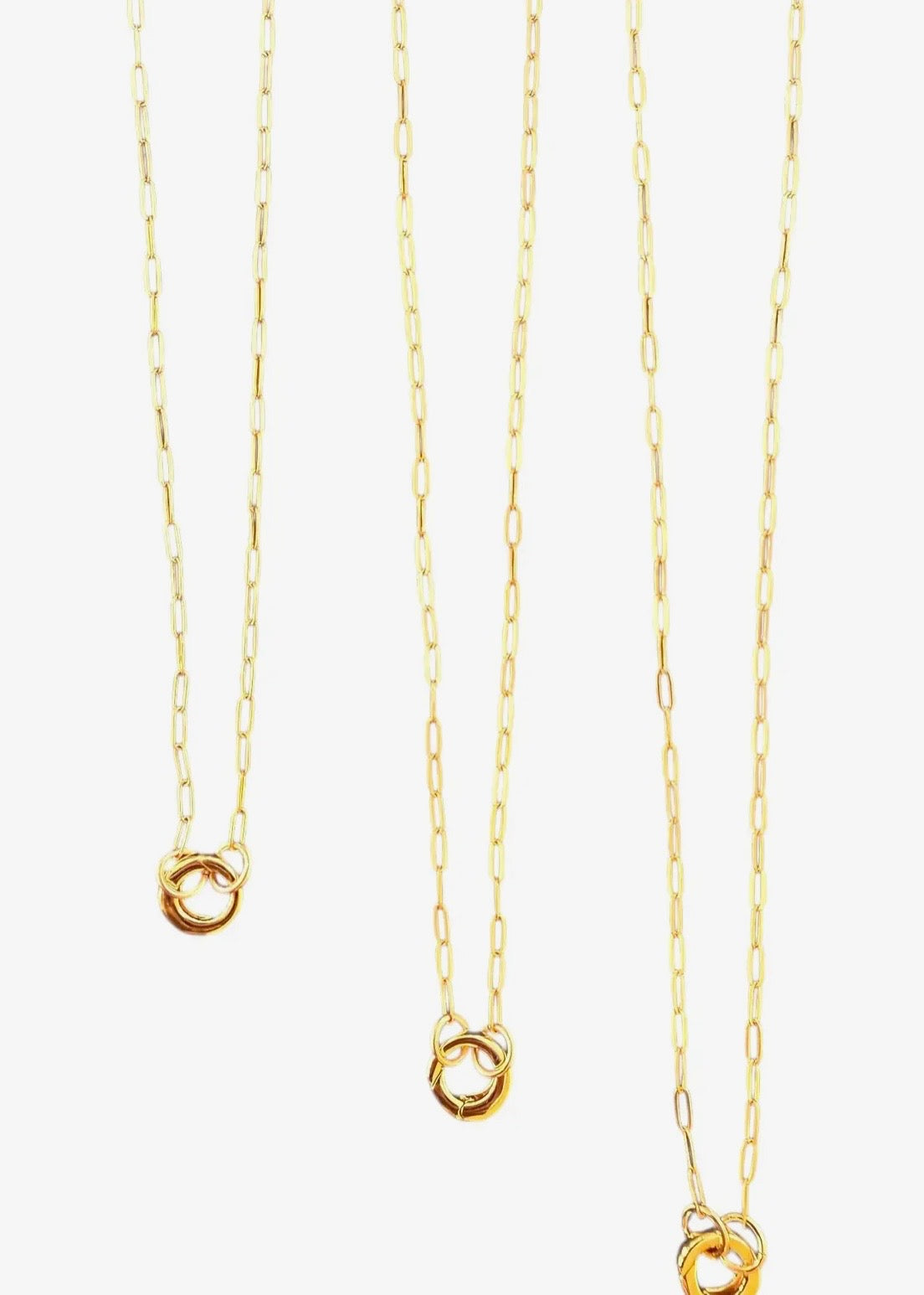 Paperclip Chain with Charm Holder