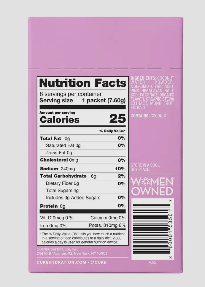 Hydrating Electrolyte Drink Mix - 8 Count