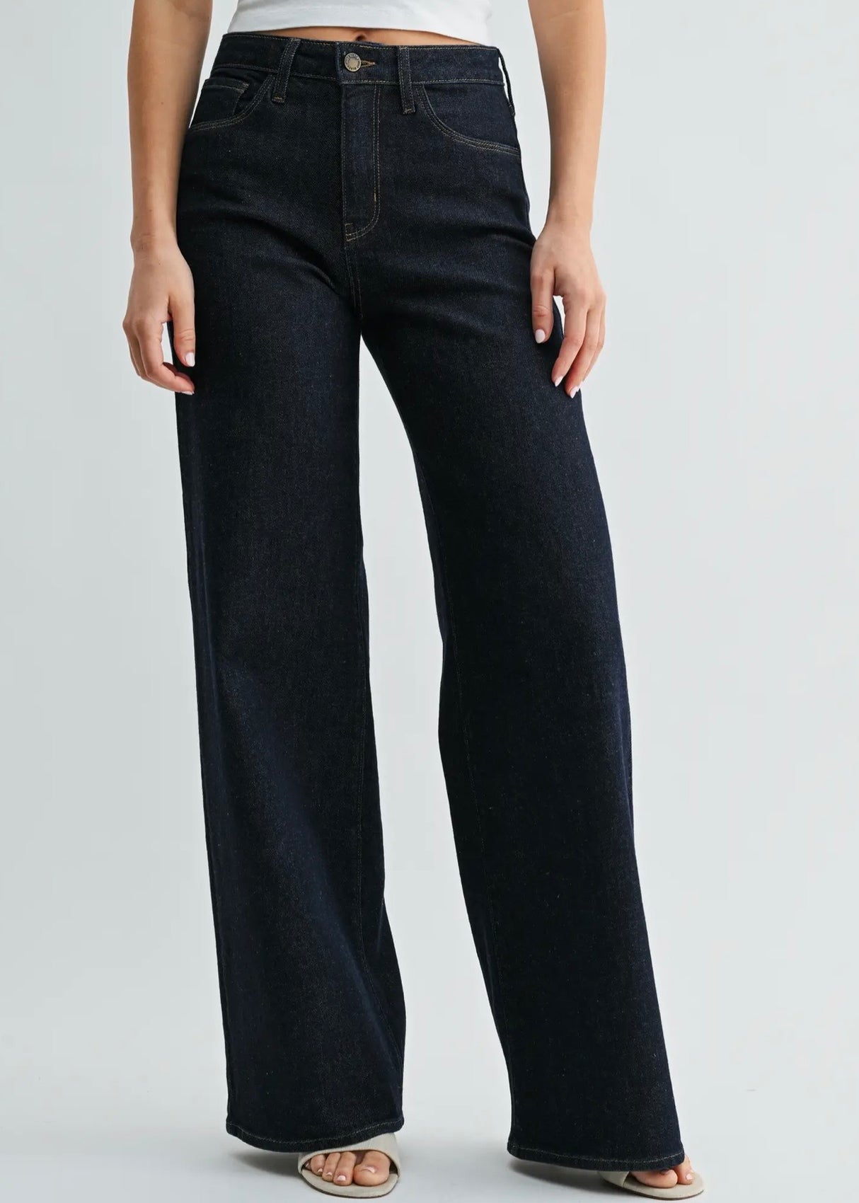 High Rise Stretchy Wide Leg