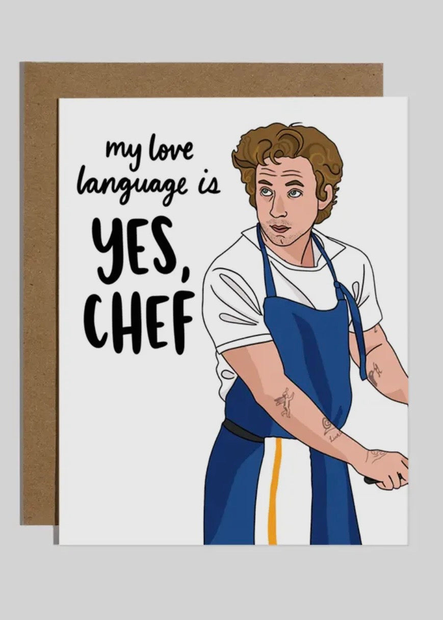 Yes Chef Love Language Card