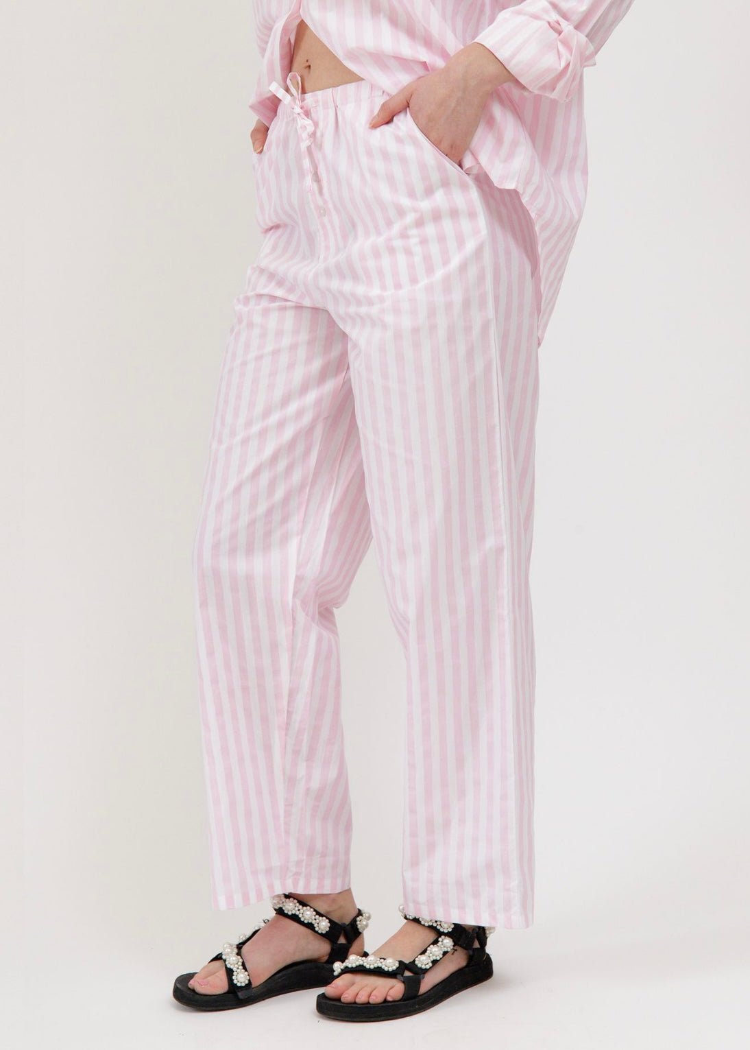Poplin Drawstring Pants