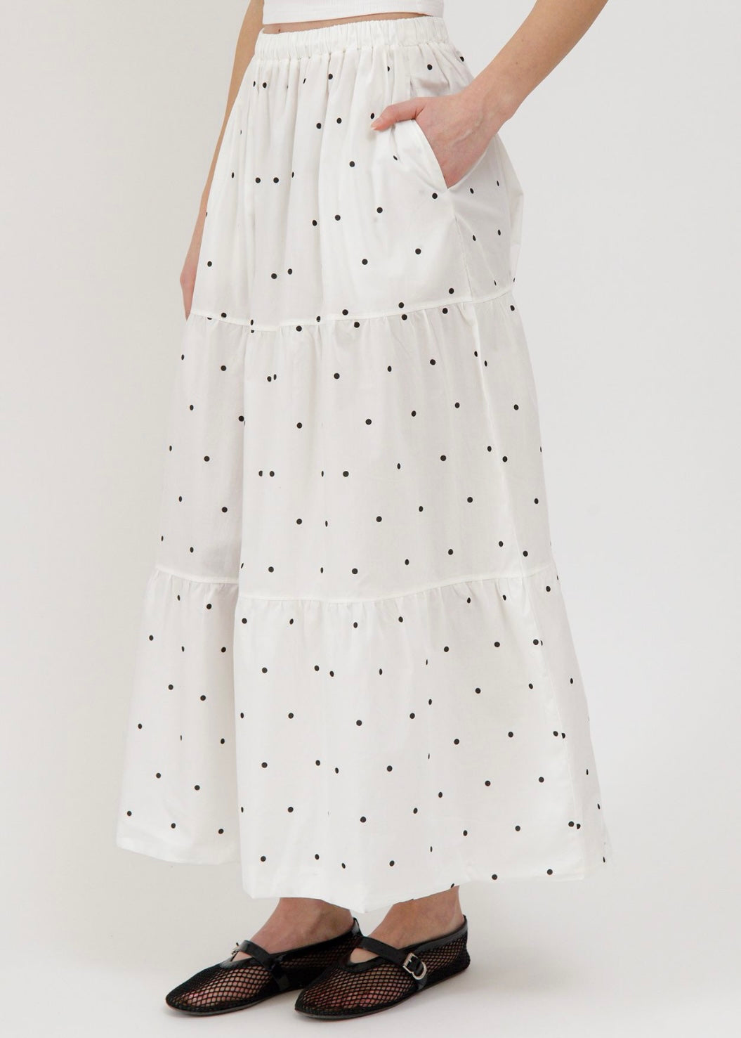 Poplin Long Skirt
