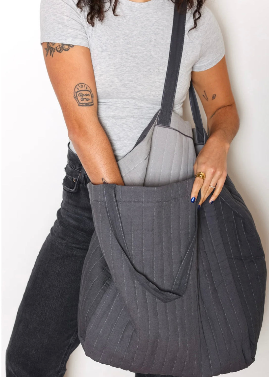 The Esme Oversized Quilted Tote