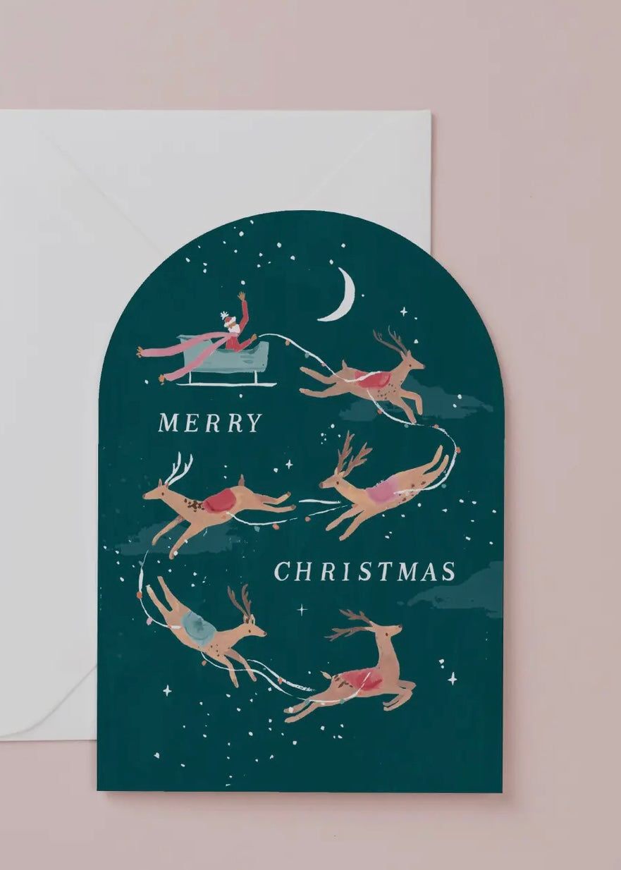 Reindeer Christmas Card