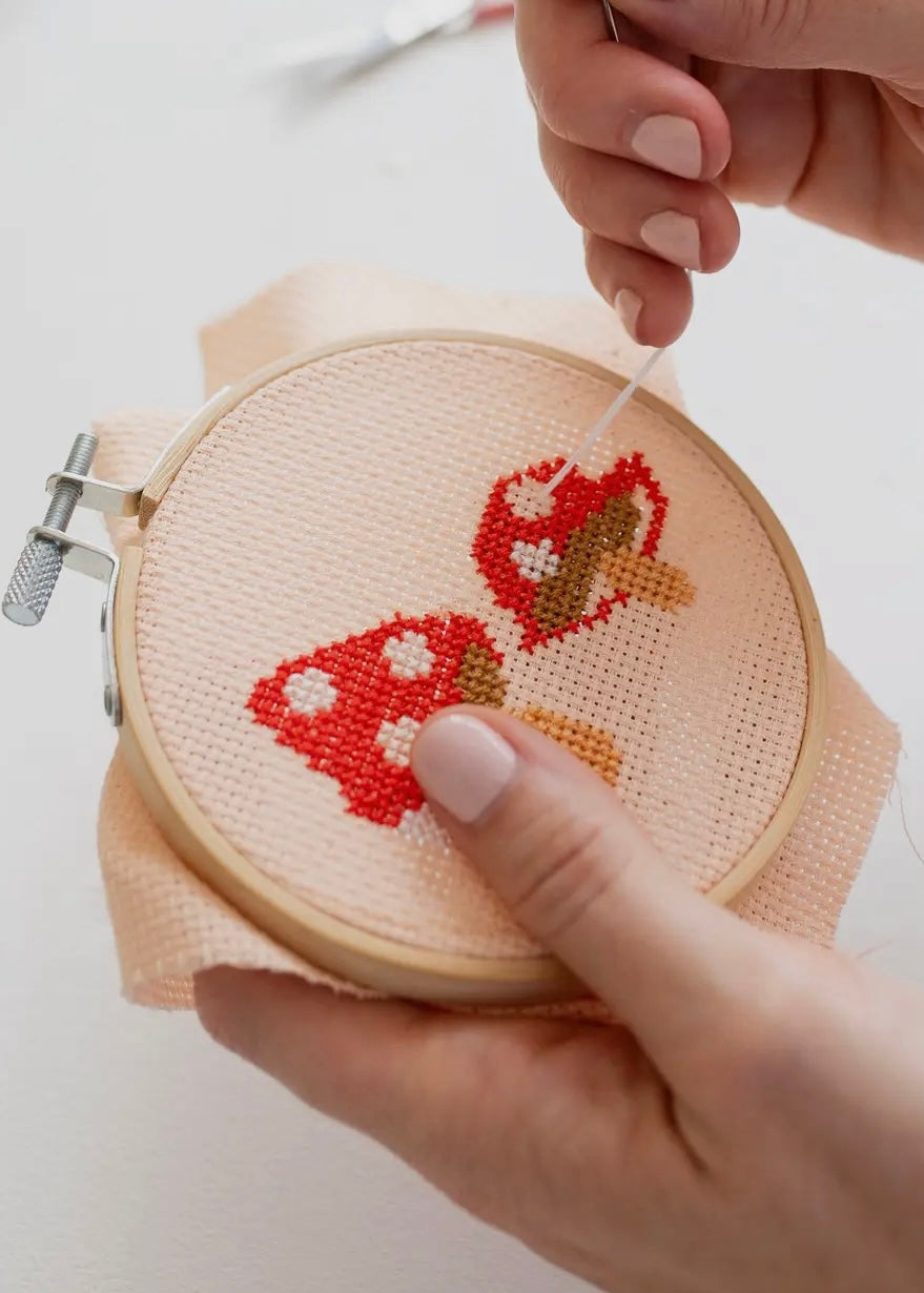 Toadstool Cross Stitch Kit