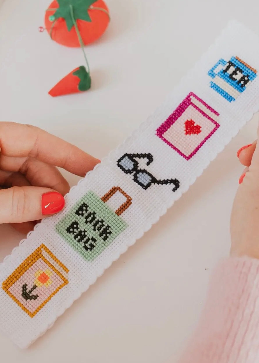 Bookish Counted Cross Stitch Bookmark Kit