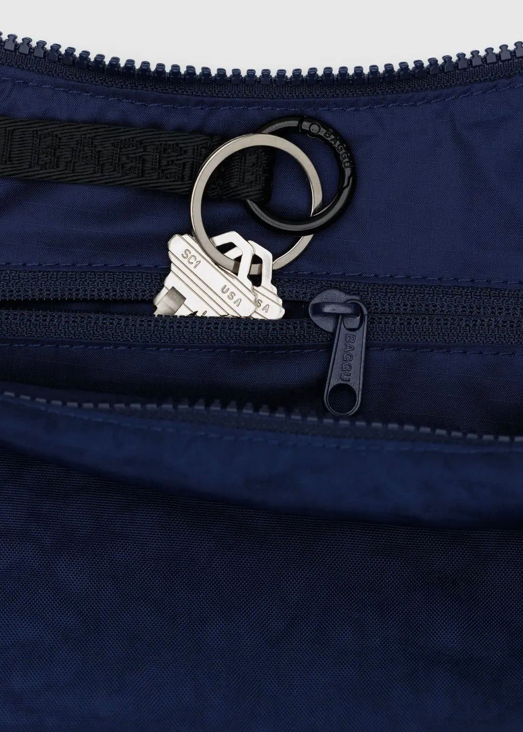 Medium Nylon Crescent Bag