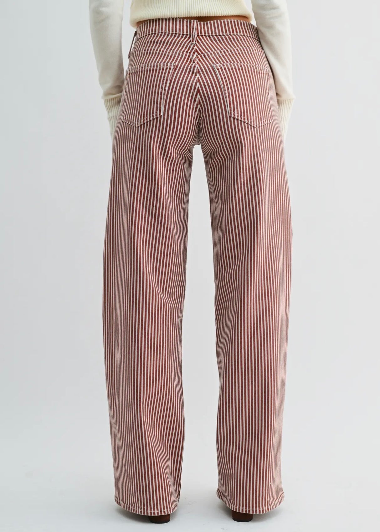 Relaxed Wide Leg Stripe