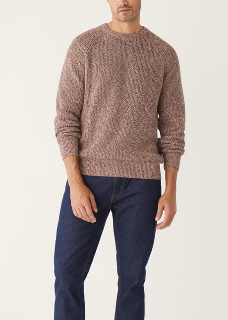Melange Cotton Ribbed Sweater