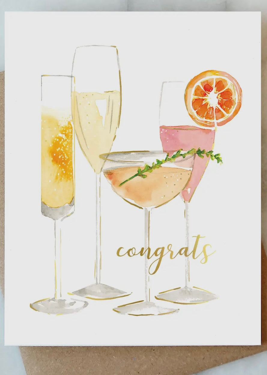 Bubbly Congrats Card