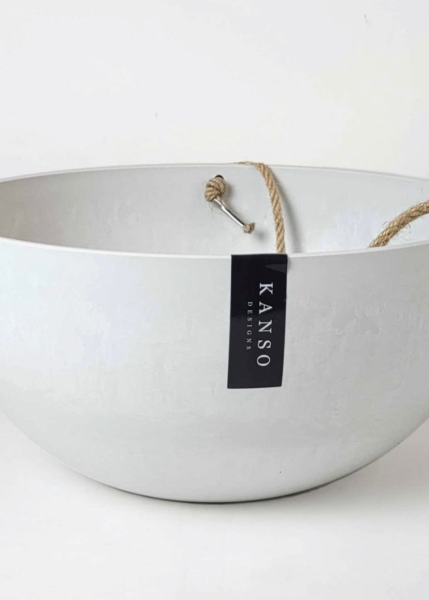 12" Rounded Signature Stone Hanging Planter