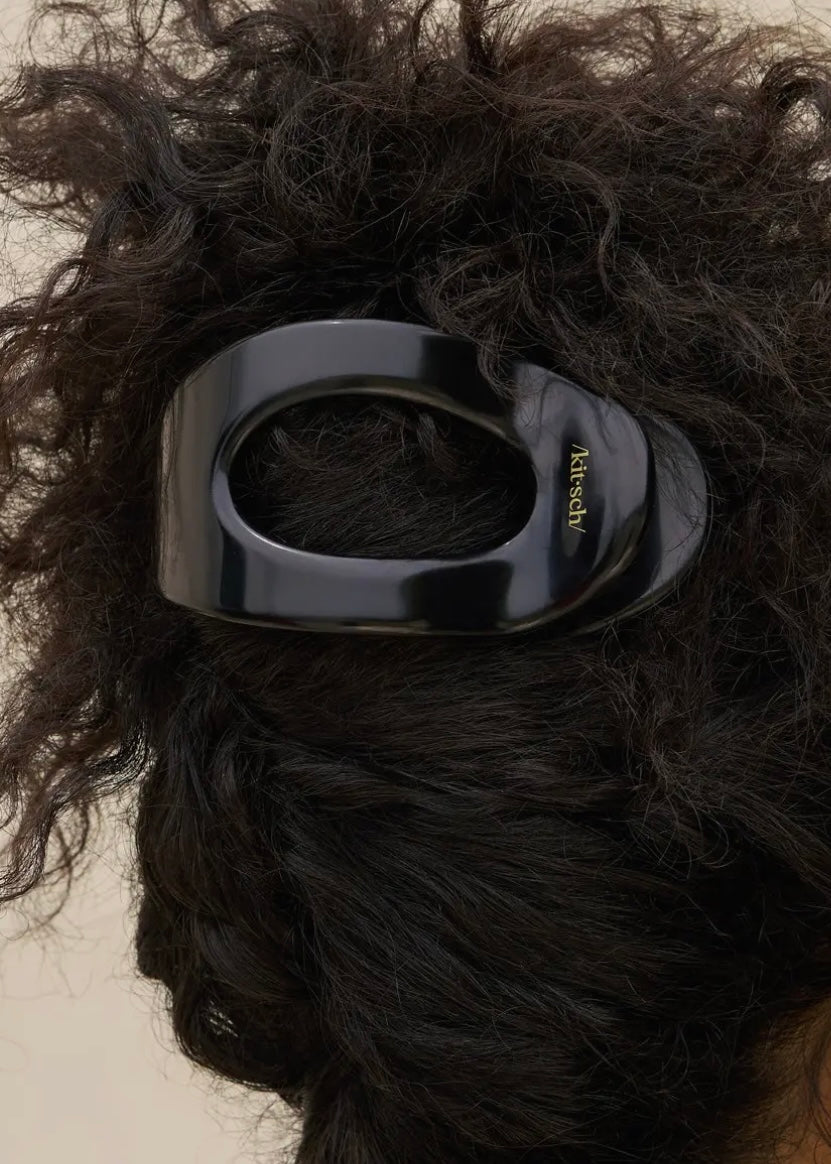 Black Flat Cloud Clip