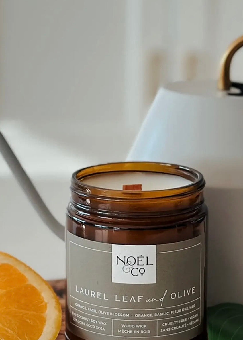 Laurel Leaf & Olive Candle
