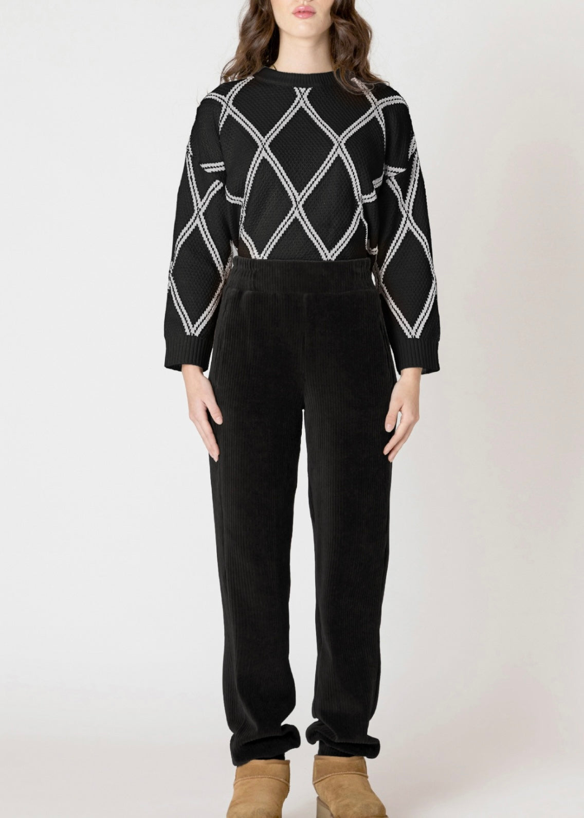 Diamond Check Sweater