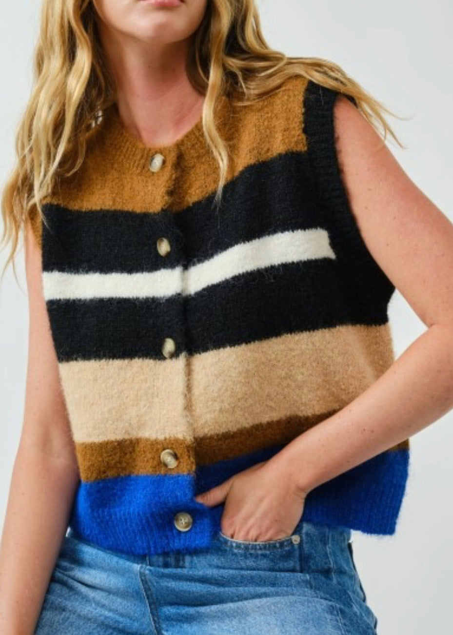 Louie Stripe Vest