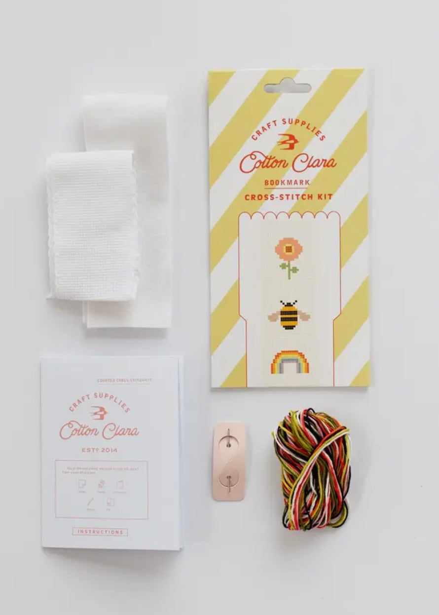 Bookish Counted Cross Stitch Bookmark Kit