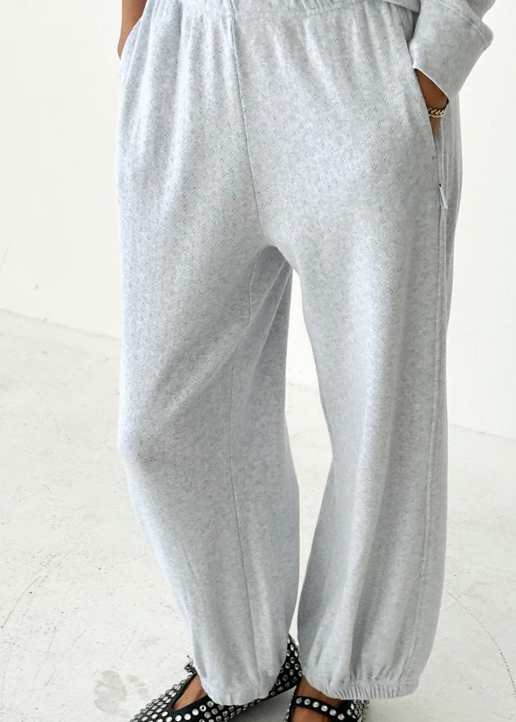 Pointelle Balloon Pants