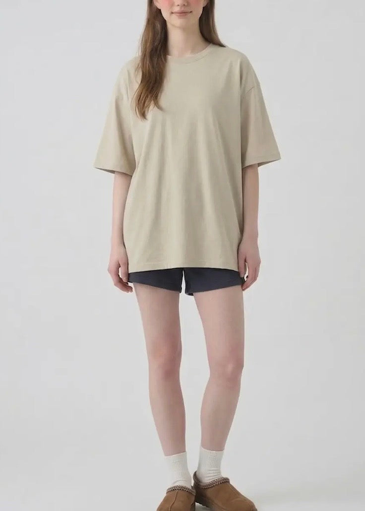 Washed Soft Cotton Oversized T-Shirt