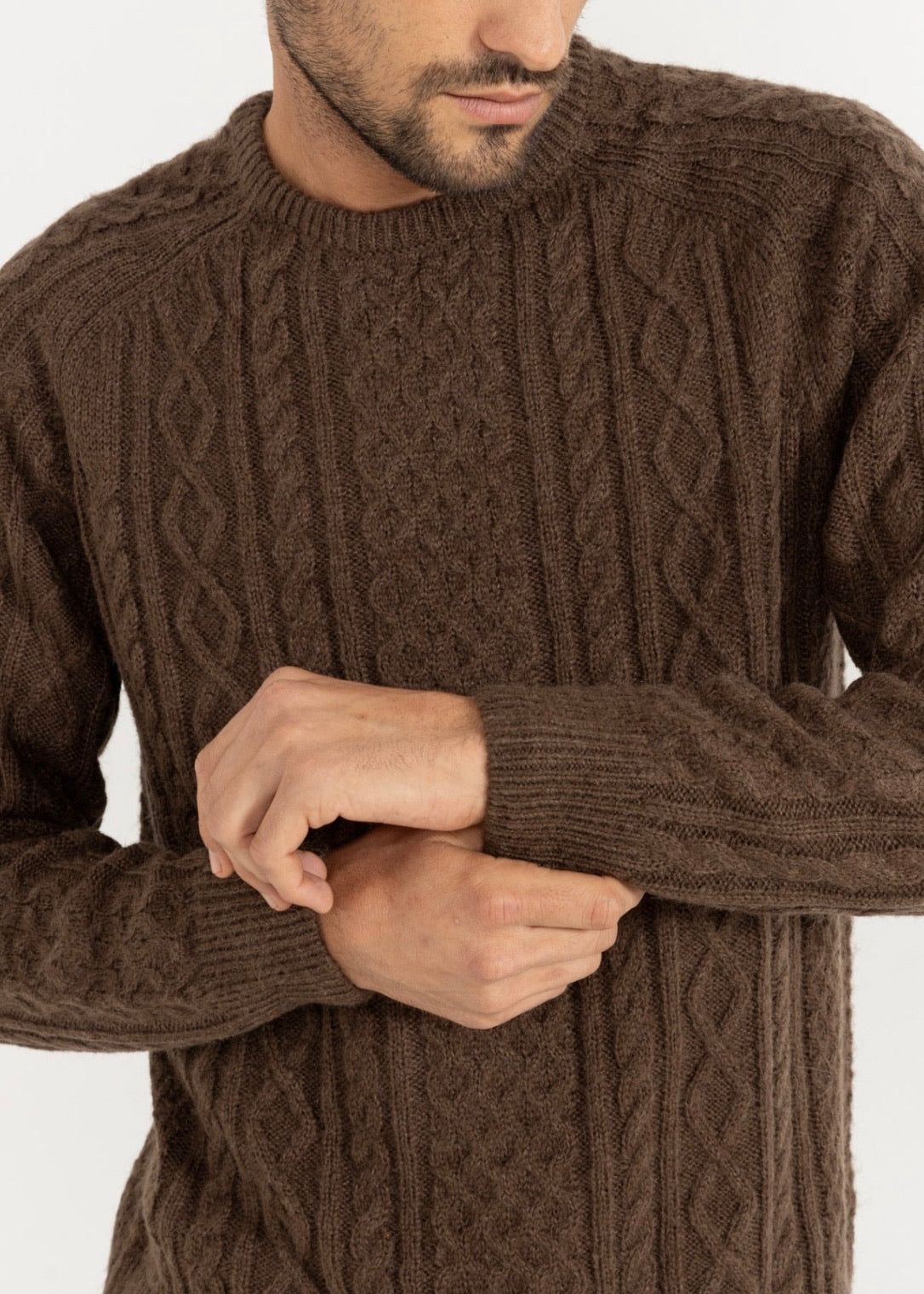 Mohair Fishermans Knit Sweater