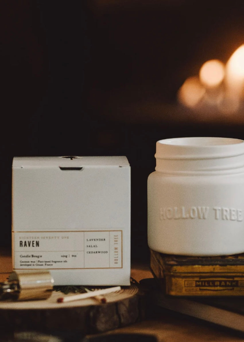 Raven Ceramic Candle