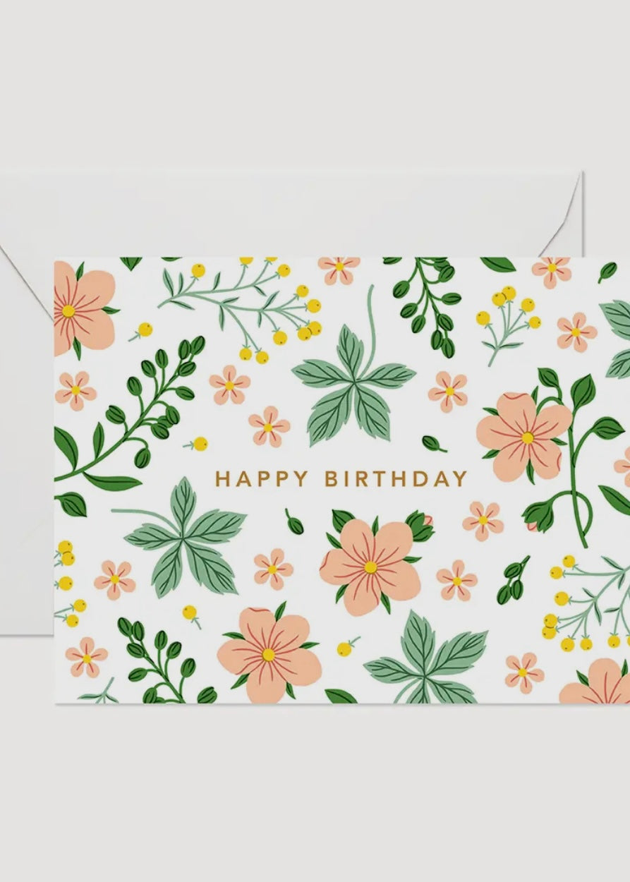 Wild Garden Birthday Card