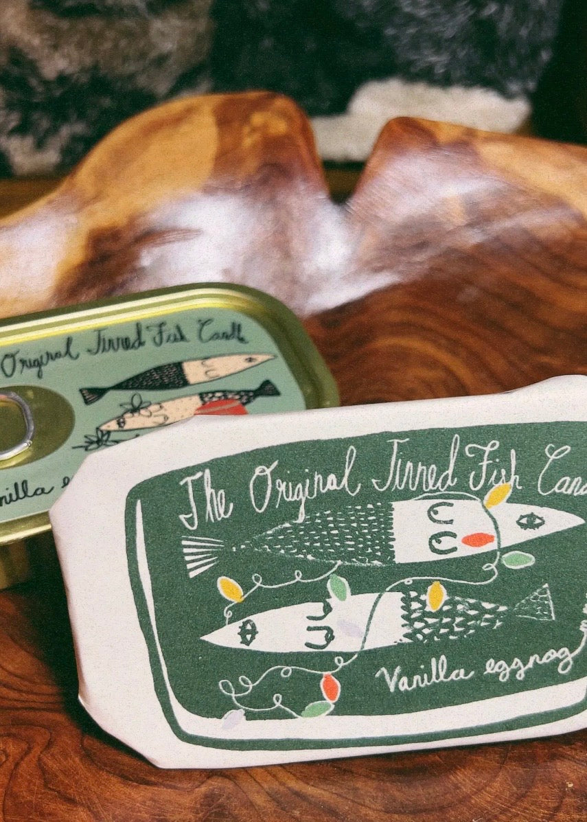 Tinned Fish Candle Vanilla Eggnog Candle