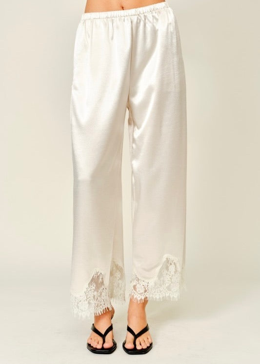 Bella Satin Lace Pants
