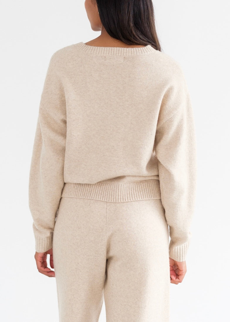 V Neck Boxy Sweater