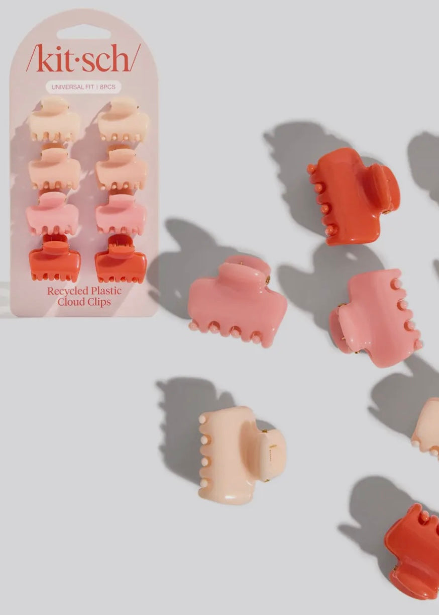 Recycled Mini Cloud Clips 8pc Set - Assorted Cherry Blossom